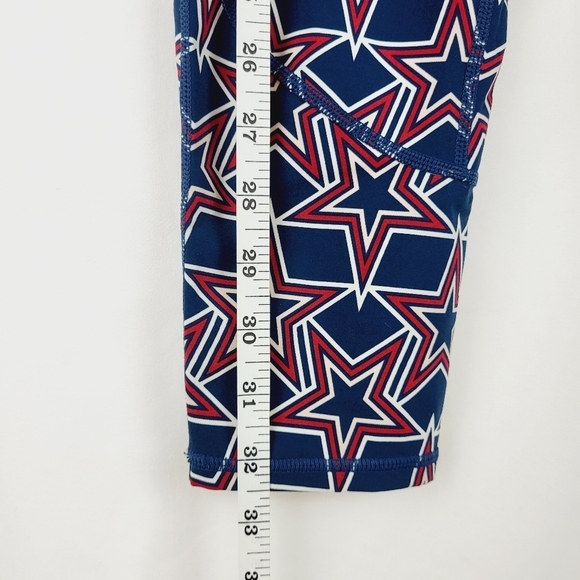 Sweaty Betty The Power Star Leggings Red & Navy‎ Blue Size Small High Waisted - Picture 7 of 11
